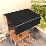 Vidaxl Luifel exponierbar mit Roller Blind 4x3 m Anthrazit
