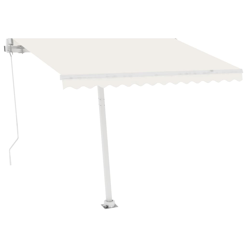 Vidaxl luifel kostenlos -ausstehende automatische 300x250 cm creme -gelenkt