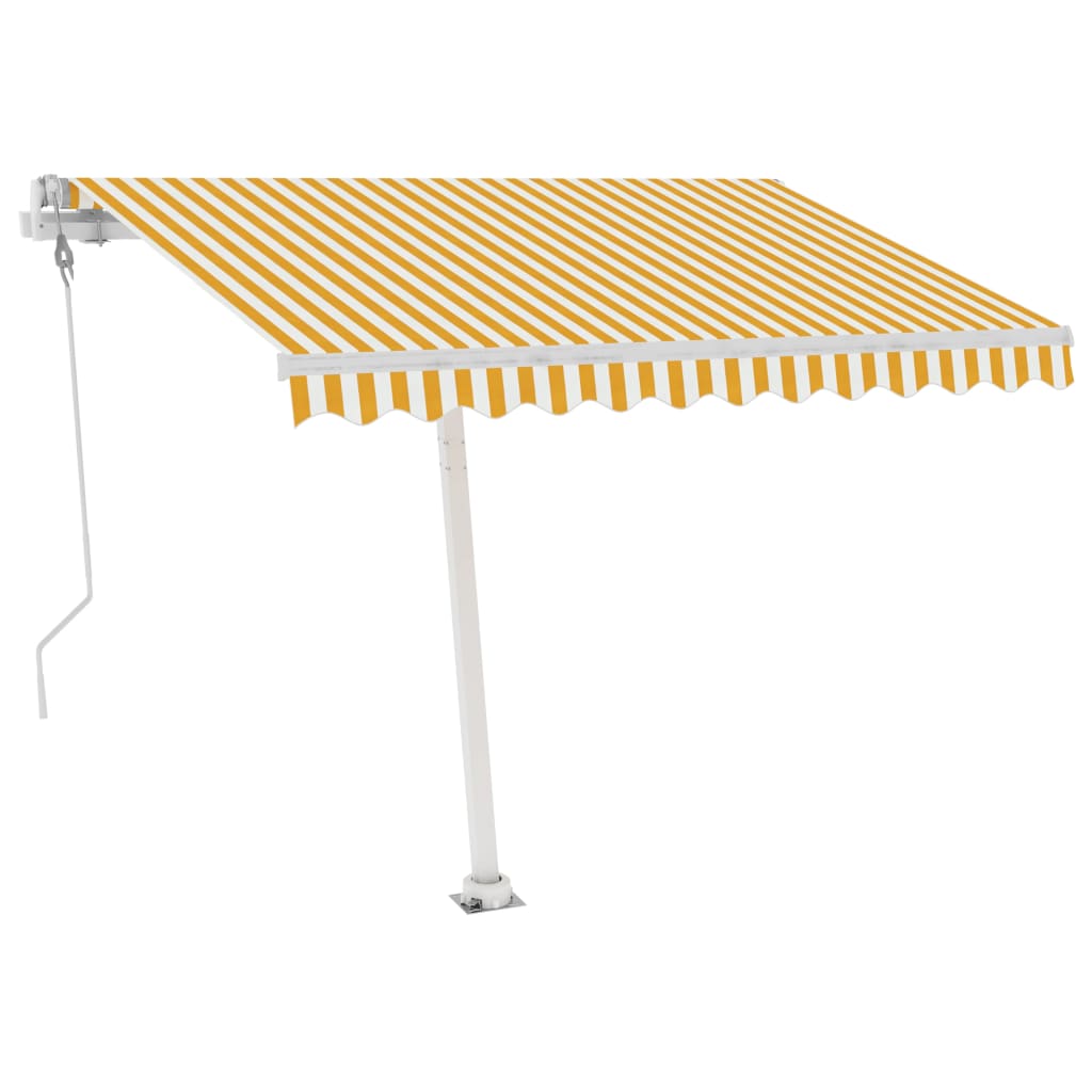 Vidaxl laifel kostenlos -ausstehende automatische 300x250 cm gelb und weiß