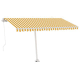 Vidaxl Laifel distanziert sich manuell 400 x 300 cm gelb und weiß