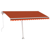 Vidaxl Luifel Automatik mit LED -Windsensor 400x300 cm Orange Braun