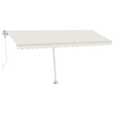 Vidaxl luifel kostenlos -ausstehende automatische 500x300 cm creme -gelenkt