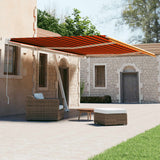Vidaxl laifel kostenlos -ausstehende automatische 500x300 cm Orange und Braun