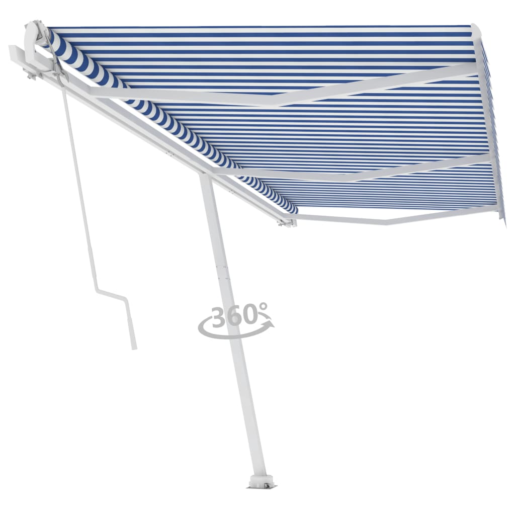 Vidaxl laifel kostenlos -ausstehende automatische 600x300 cm blau und weiß