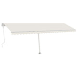 Vidaxl luifel kostenlos -ausstehende automatische 600x300 cm creme -colored