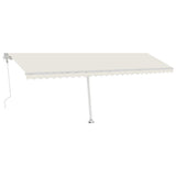 Vidaxl Luifel Automatik mit LED- und Windsensor 600x300 cm Creme Farbe