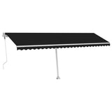 Vidaxl Luifel Automatik mit LED- und Windsensor 600x300 cm Anthrazit