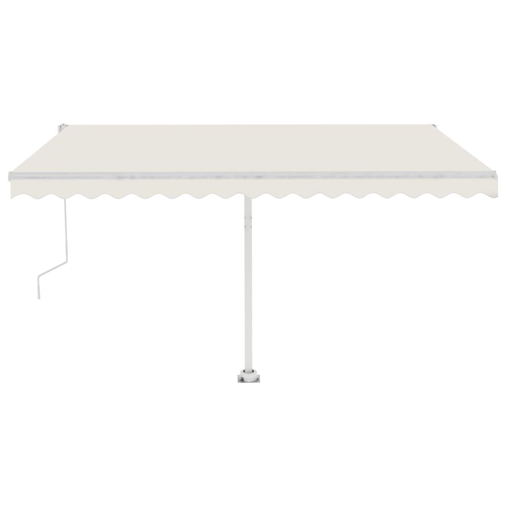 Vidaxl luifel kostenlos -ausstehende automatische 400x350 cm creme -gelenkt