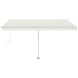 Vidaxl luifel kostenlos -ausstehende automatische 400x350 cm creme -gelenkt