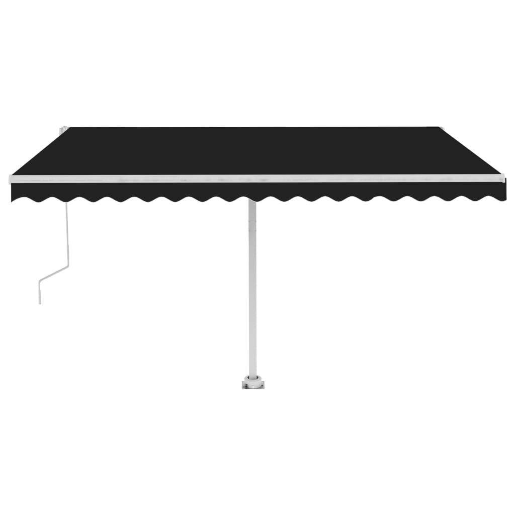 Vidaxl Laifel Free -ausstehende automatische 400x350 cm Anthrazit -Colored