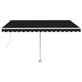 Vidaxl Luifel Automatik mit LED- und Windsensor 400x350 cm Anthrazit