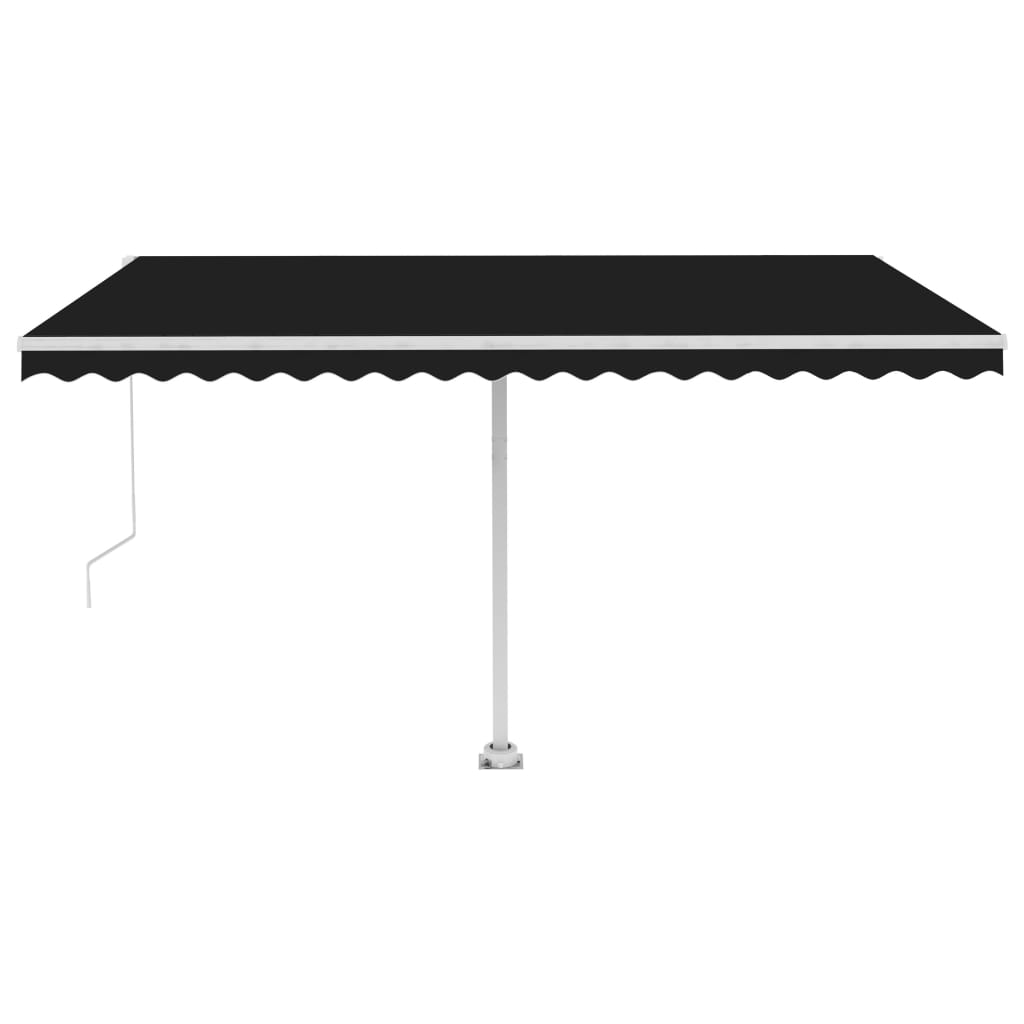 Der vidaxl luifel -abgelöste erstreckt sich 450 x 350 cm Anthrazit