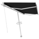 Der vidaxl luifel -abgelöste erstreckt sich 450 x 350 cm Anthrazit