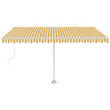 Vidaxl luifel kostenlos -Automatisch 450 x 350 cm gelb und weiß