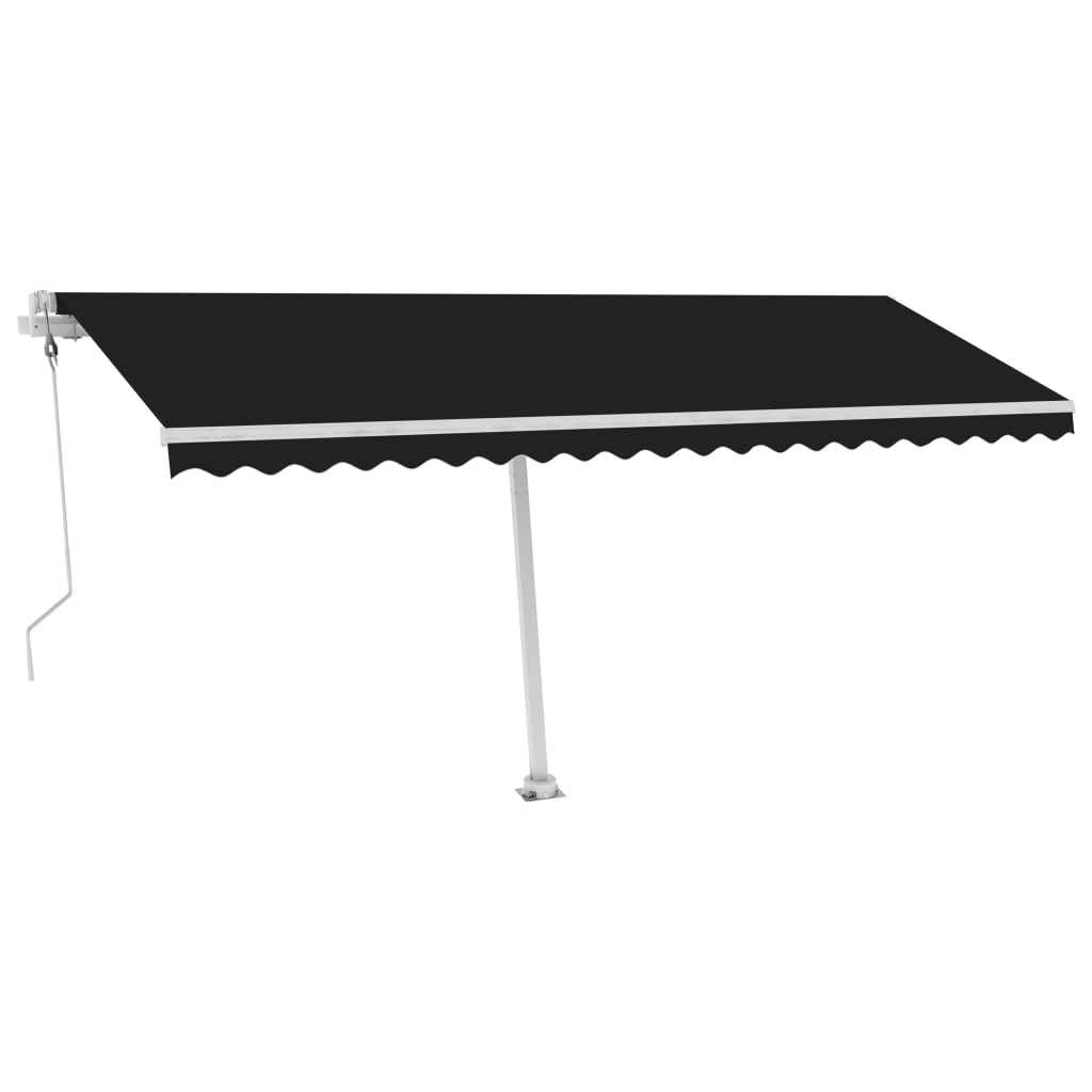 Vidaxl luifel kostenlos -ausstehende automatische 500x350 cm Anthrazit -Colored