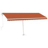Vidaxl luifel kostenlos -ausstehende automatische 500x350 cm Orange und Braun