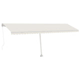 Vidaxl Luifel mit LED 600x350 cm cremefarbener geleitet