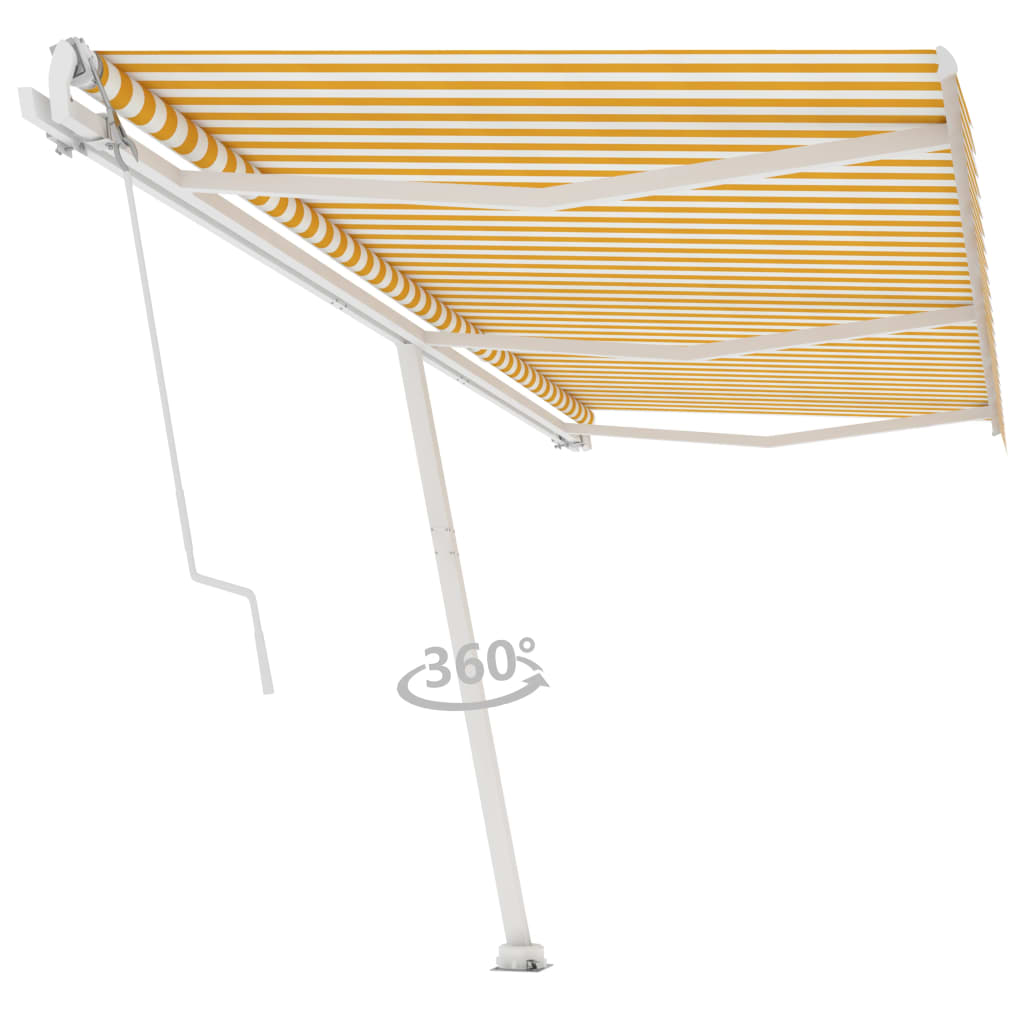 Vidaxl laifel kostenlos -ausstehende automatische 600x350 cm gelb und weiß