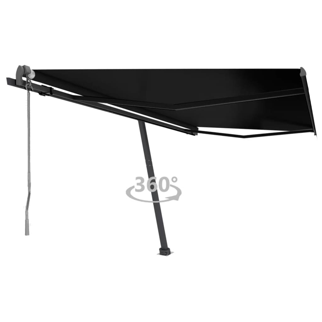 Vidaxl luifel kostenlos -ausstehende automatische 400x300 cm Anthrazit -Colored