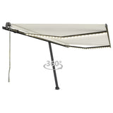 Vidaxl Luifel Automatik mit LED- und Windsensor 400x300 cm Creme Farbe