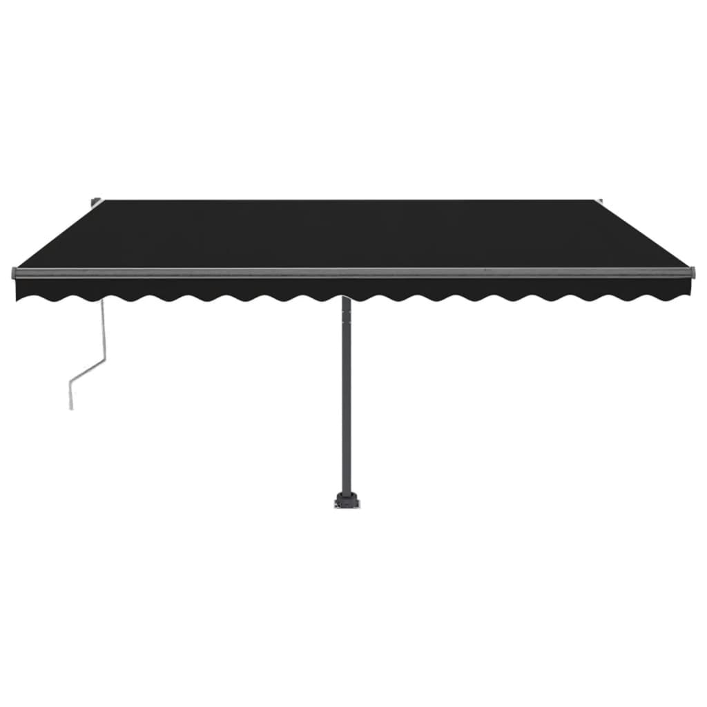 Vidaxl Luifel Automatik mit LED- und Windsensor 400x300 cm Anthrazit