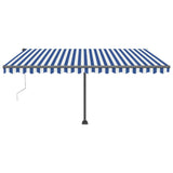 Vidaxl luifel kostenlos -Automatisch 450 x 300 cm blau und weiß
