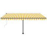 Vidaxl luifel kostenlos -Automatisch 450 x 300 cm gelb und weiß