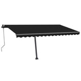 Vidaxl Luifel Automatik mit LED- und Windsensor 450x300 cm Anthrazit