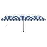 Vidaxl laifel kostenlos -ausstehende automatische 500x300 cm blau und weiß