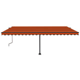 Vidaxl laifel kostenlos -ausstehende automatische 500x300 cm Orange und Braun