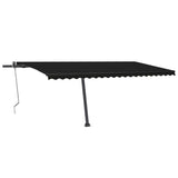 Vidaxl Luifel Automatik mit LED- und Windsensor 500x300 cm Anthrazit