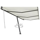 Vidaxl luifel distanziert manuell erstreckt sich 600x300 cm creme -gelöscht