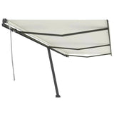 Vidaxl luifel distanziert manuell erstreckt sich 600x300 cm creme -gelöscht