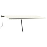 Vidaxl luifel distanziert manuell erstreckt sich 600x300 cm creme -gelöscht