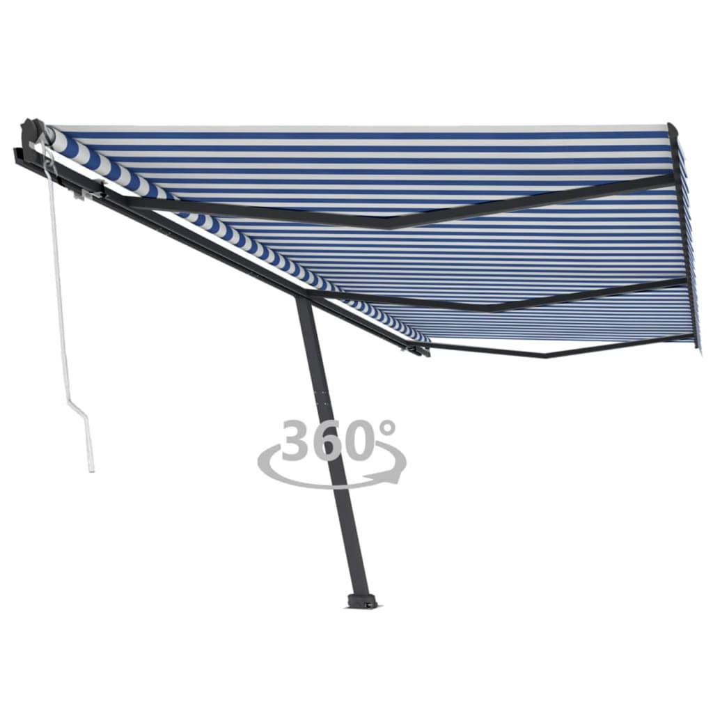 Vidaxl laifel kostenlos -ausstehende automatische 600x300 cm blau und weiß
