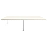Vidaxl luifel kostenlos -ausstehende automatische 600x300 cm creme -colored