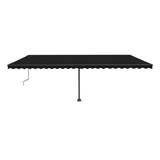 Vidaxl Laifel Free -ausstehende automatische 600x300 cm Anthrazit -geläutet