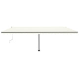 Vidaxl Luifel Automatik mit LED- und Windsensor 600x300 cm Creme Farbe