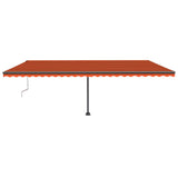 Vidaxl Luifel Automatik mit LED -Windsensor 600x300 cm Orange Braun
