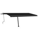 Vidaxl luifel distanziert manuell erstreckt sich 500x350 cm Anthrazit