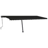 Vidaxl Luifel manuell ausziehbar mit LED 600x350 cm Anthrazitfarbe
