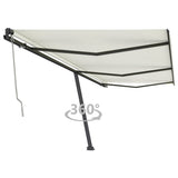 Vidaxl luifel kostenlos -ausstehende automatische 600x350 cm creme -gelenkt