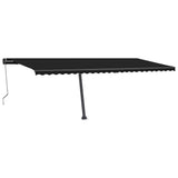 Vidaxl Laifel Free -ausstehende automatische 600x350 cm Anthrazit -gelöscht
