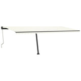 Vidaxl Luifel Automatik mit LED- und Windsensor 600x350 cm Creme Farbe