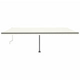 Vidaxl Luifel Automatik mit LED- und Windsensor 600x350 cm Creme Farbe