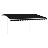 Vidaxl luifel expandierbar mit Posts 4x3 m Anthrazit -Colored