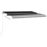 Vidaxl luifel expandierbar mit Posts 4,5x3 m Anthrazitfarbe
