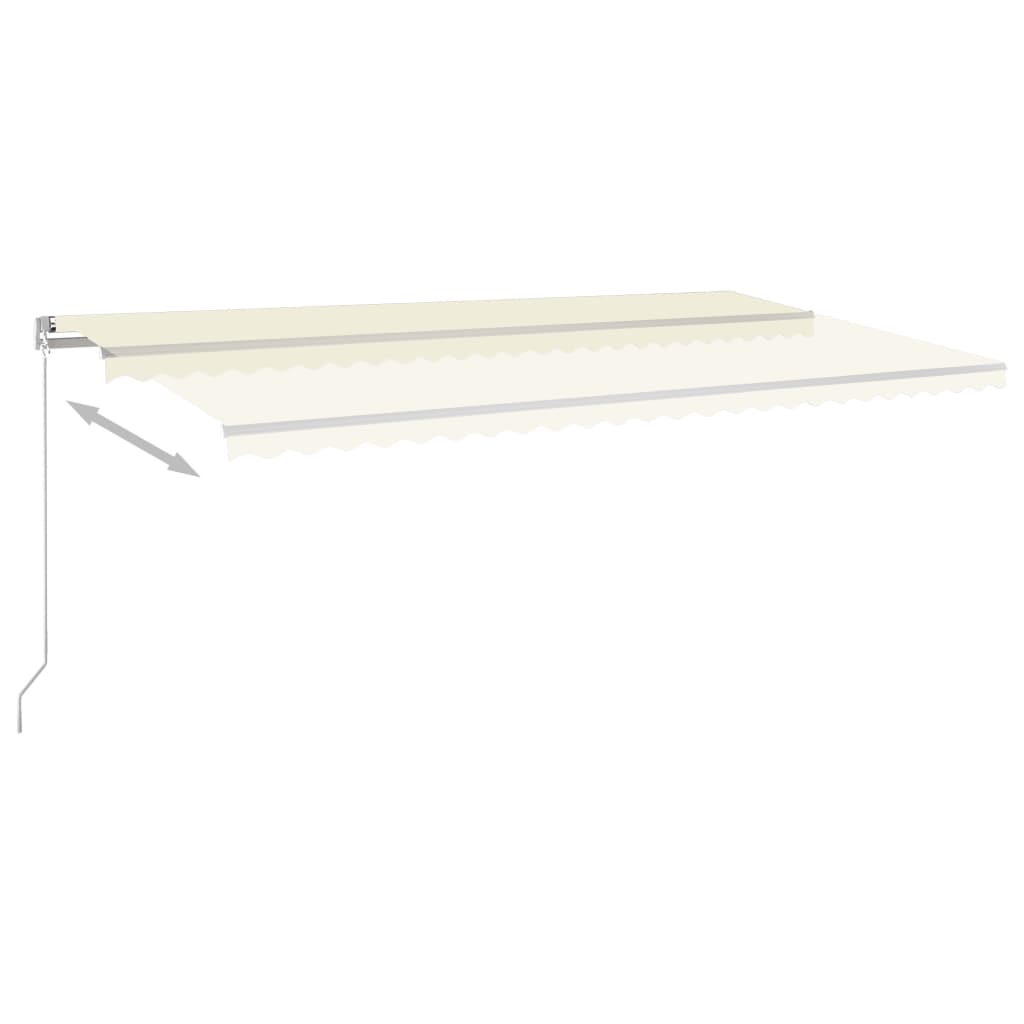 Vidaxl Luifel Automatik mit LED- und Windsensor 6x3 M cremefarben -gepflegt