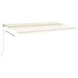 Vidaxl Luifel Automatik mit LED- und Windsensor 6x3 M cremefarben -gepflegt