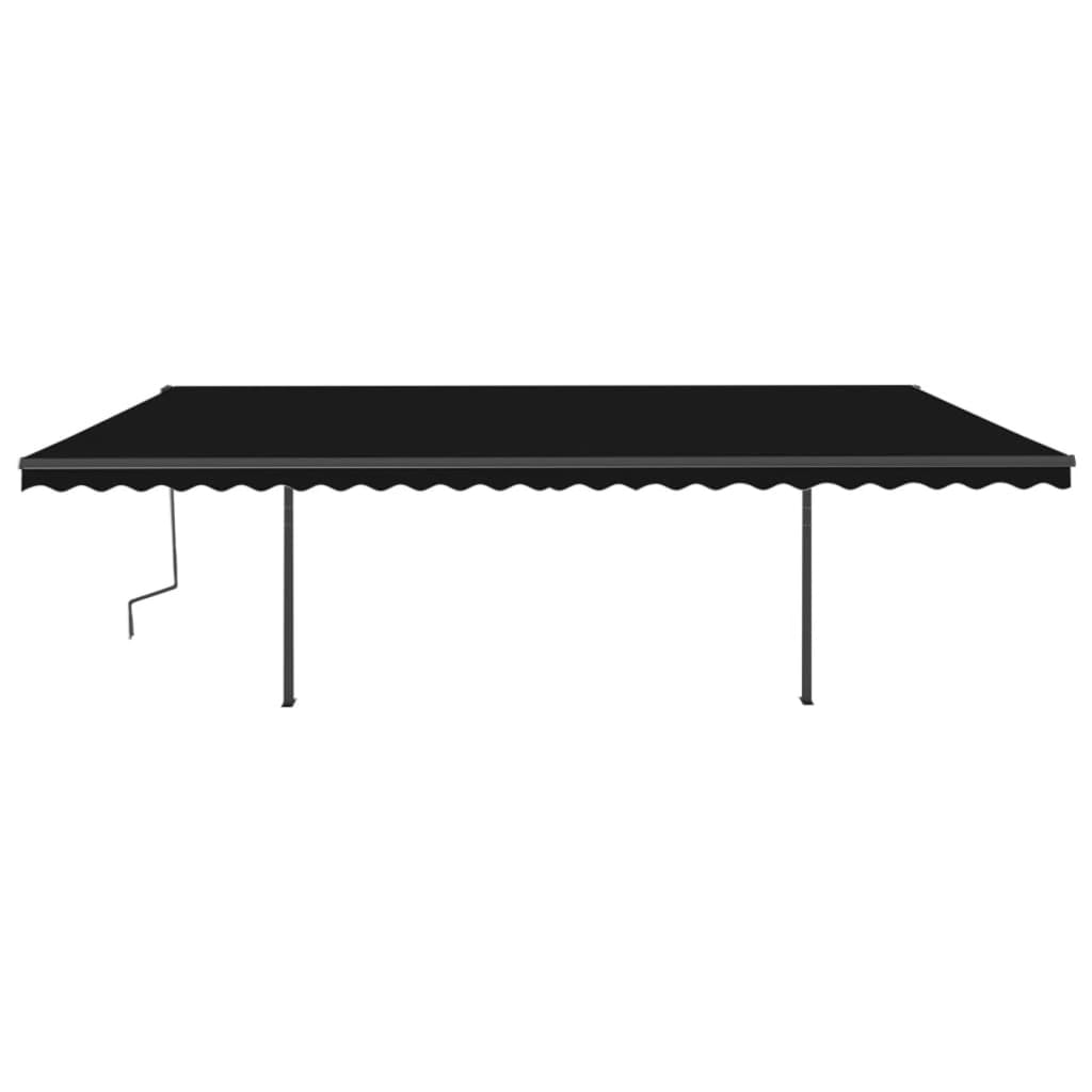 Vidaxl luifel exponierbar mit den Posts 6x3 m Anthrazit -Colored